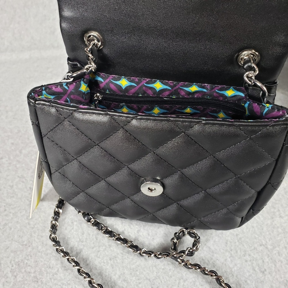 CXL Christian Lacroix Women Bag VALO Chain Design Shoulder Bag Sm Black Quilted - Picture 8 of 8